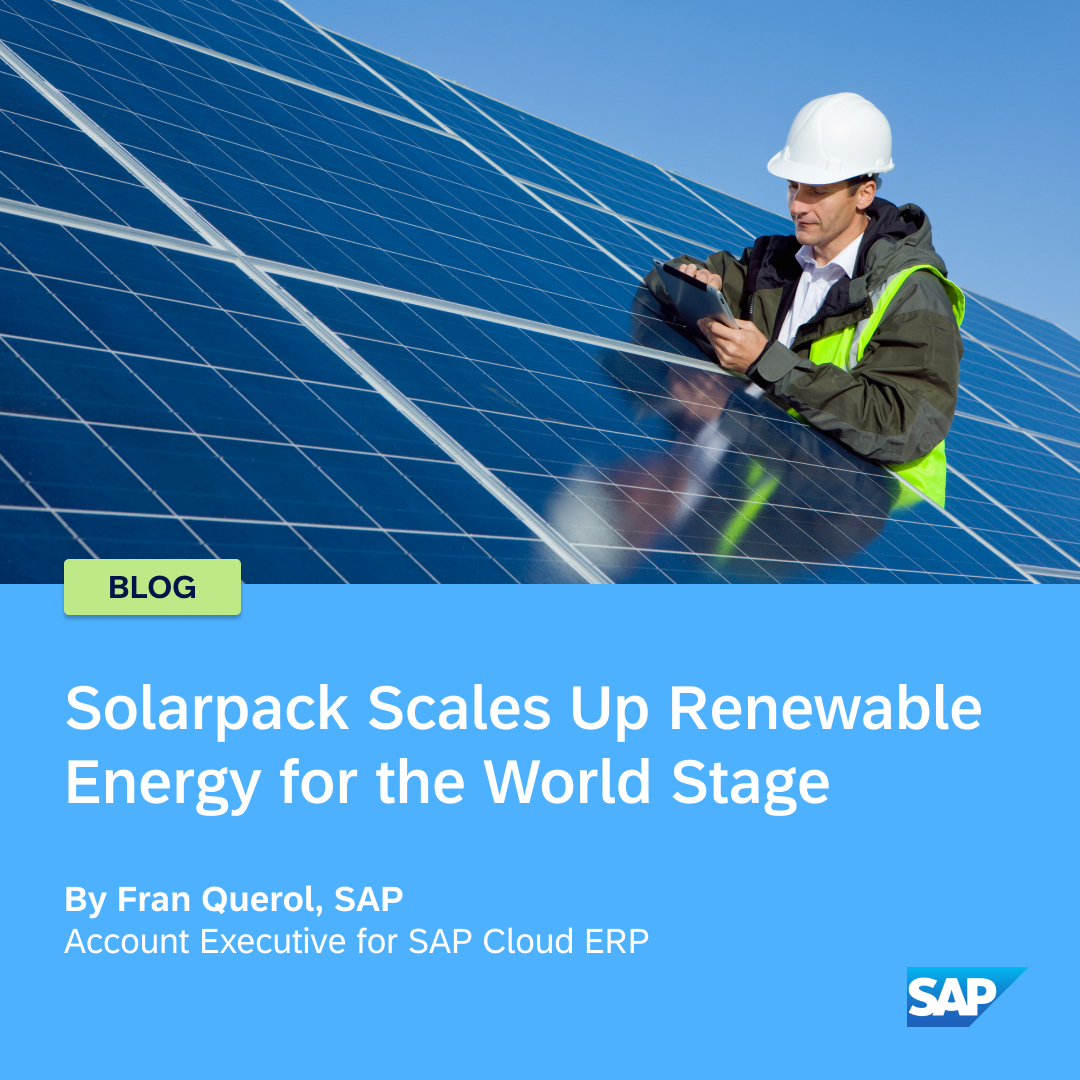 AmyLCCraven's tweet photo. Discover how #Solarpack transformed from a fast-growing scaleup to a multinational energy provider with the help of innovative technological resources. https://t.co/ClQRTULvfv

#CloudERP #ERP #Sustainability #RenewableEnergy https://t.co/ccozfYJJvp