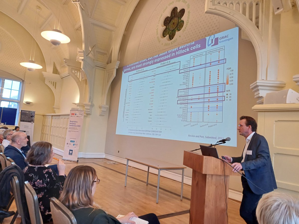 All about airway epithelium at #respiratorygenomics2023: Gerard Koppelman implicating hillock cells in a potential novel mechanism for childhood asthma pathogenesis, and Rob Hall on differential transcriptomic responses to acute vs chronic household cook stove smoke exposure.
