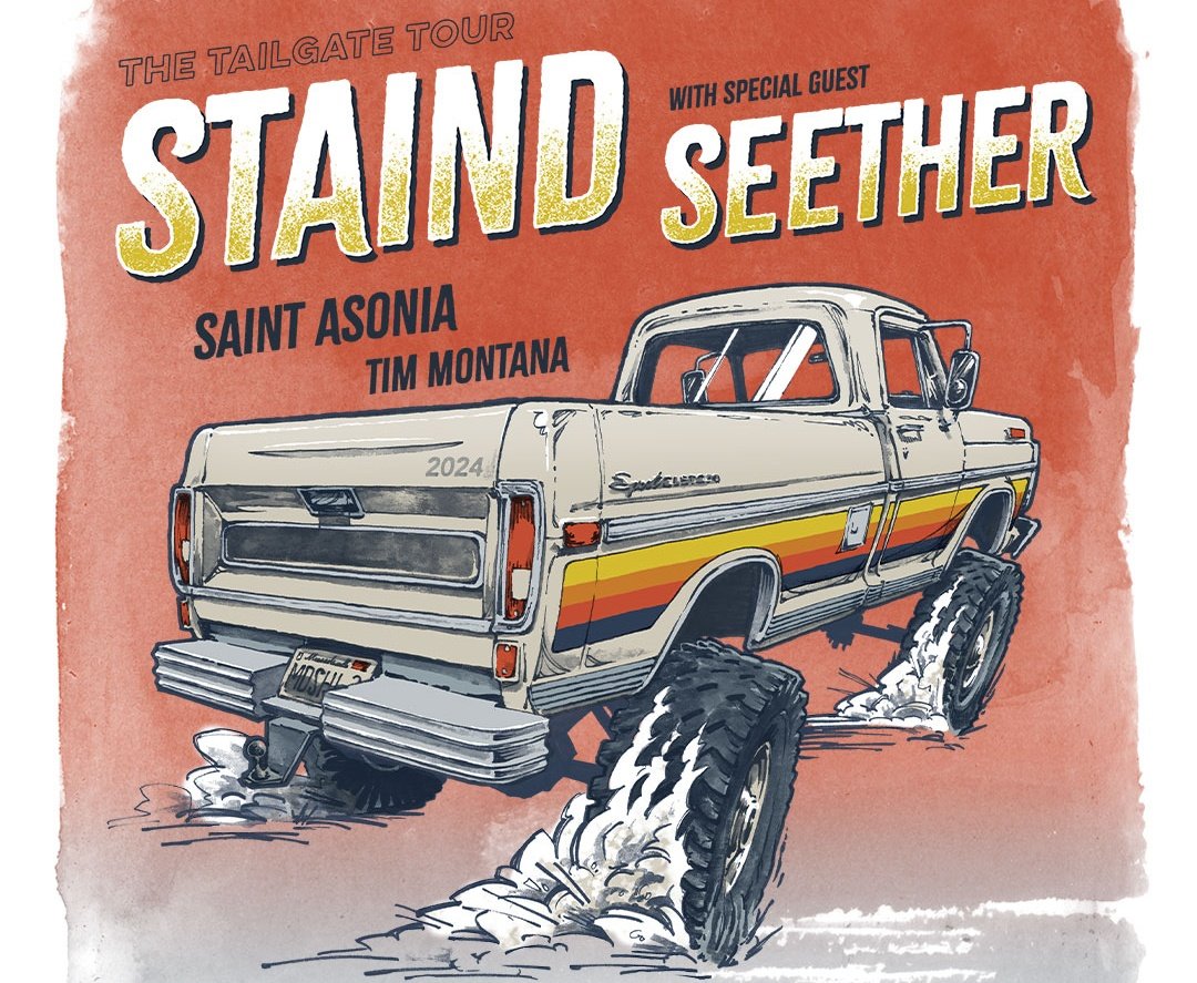 ANNOUNCED: Staind - The Tailgate Tour with special guests Seether, Saint Asonia, and Tim Montana. Live Nation Presale - Thursday Nov. 15th 10am local time | Code: BACKSTAGE - General public tickets on sale Friday 12pm local. #staind #seether #tailgatetour