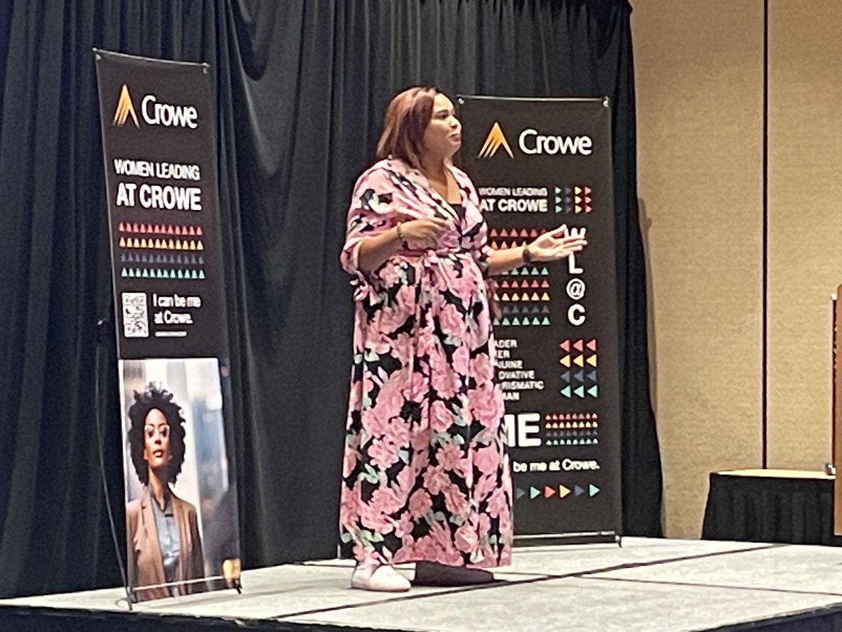 sgarmong's tweet photo. Welcome to day 2 of the ⁦@AICPA⁩ Women’s Global Leadership Summit! I’m so enjoying my ⁦@CroweUSA⁩ colleagues Noelle Johnson, Susannah Heitger &amp; Alicia Antonetti-Tricker on Staying Unstuck: Taking Charge of Your Career &amp; Life for LT Success! #GoCrowe #AICPAwomenlead https://t.co/1bbITdONJJ