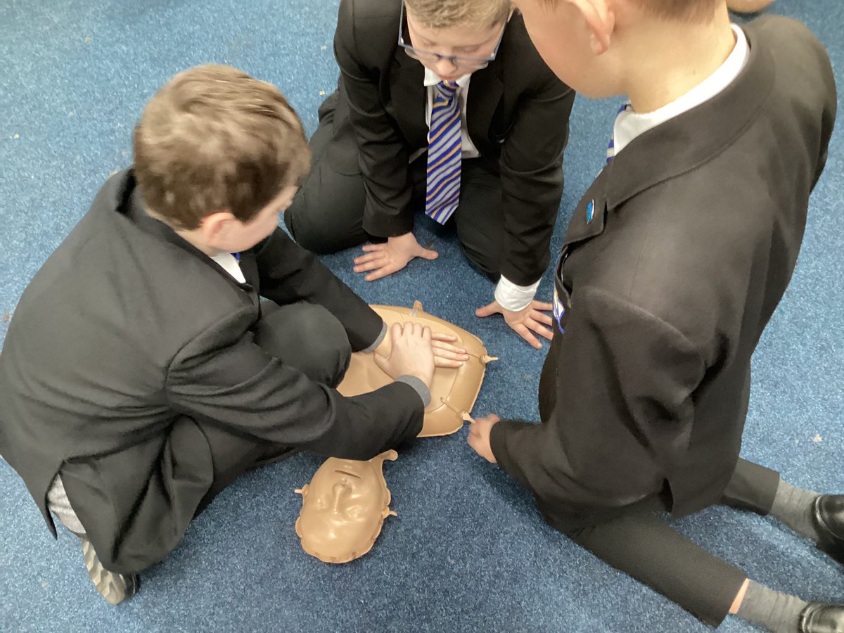 Y8s learning how to do CPR #whssuperlearningday <a href="/WalesHigh/">Wales High School</a>