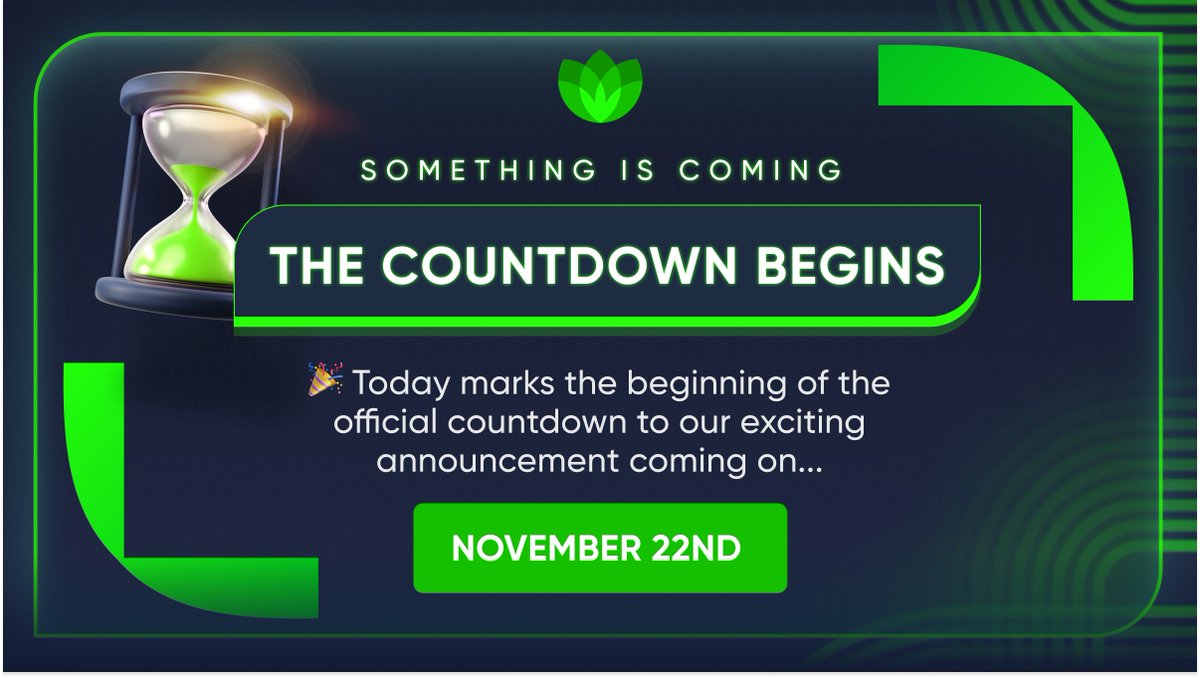 SerenityStech's tweet photo. 🌟 Exciting Update. Yesterday, we teased some major news is in the pipeline👀

🎉 Today marks the beginning of the official #countdown to our exciting announcement coming Nov 22nd!

⏳ Check out the Live Timer on our website at https://t.co/hFvJHf54yY as the anticipation builds. https://t.co/qksZBd4RP4