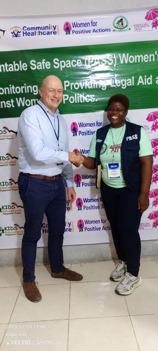 We were happy to share briefings with the <a href="/UKinLiberia/">UKinLiberia 🇬🇧🇱🇷</a> team who visited the PASS Women's Accountability Room. <a href="/orwoch/">ORWOCH</a>