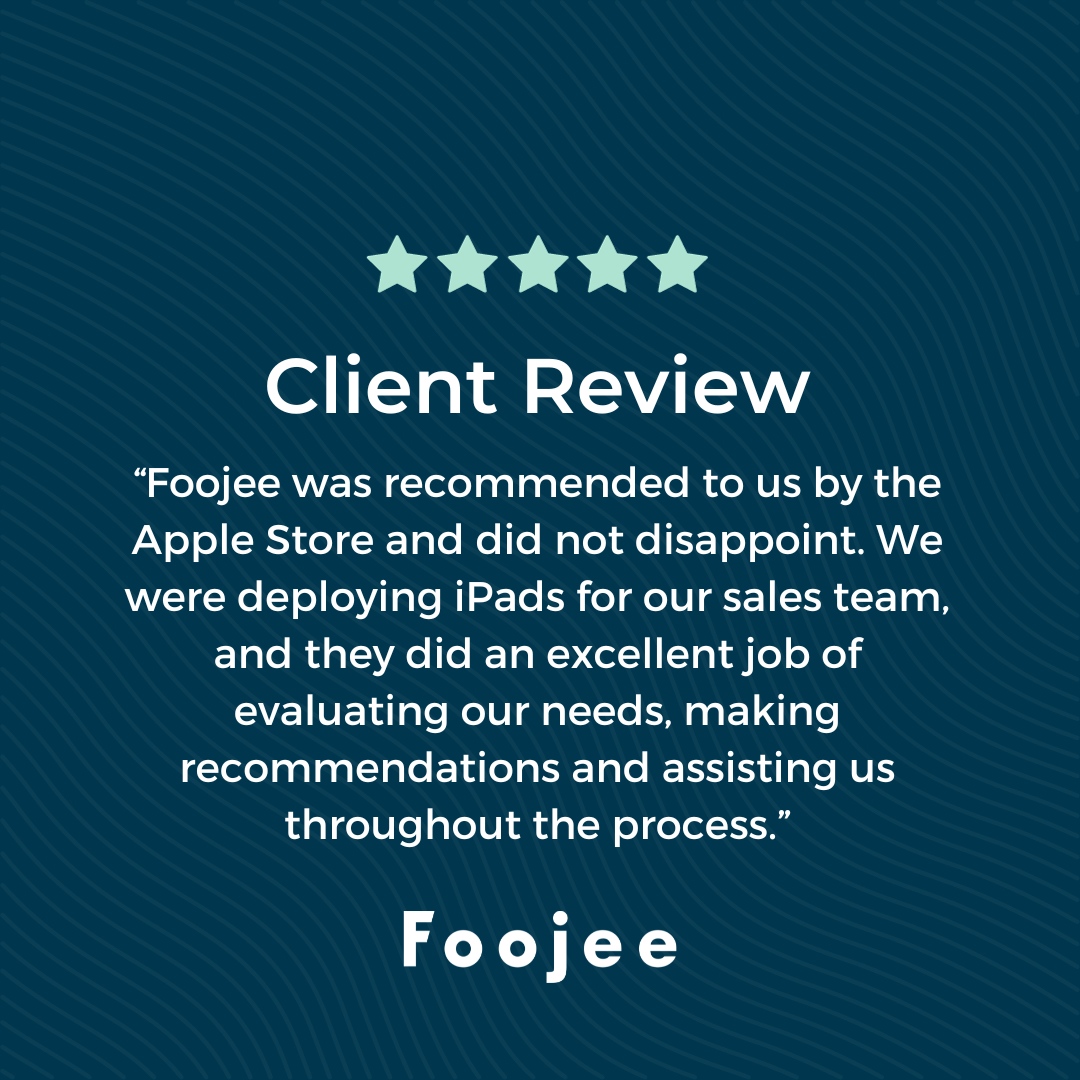 foojee's tweet image. Head into the NEW year with a NEW IT team💙

#apple #smallbusiness #appletech #itconsulting #technology #appleproducts #applenews #ios17