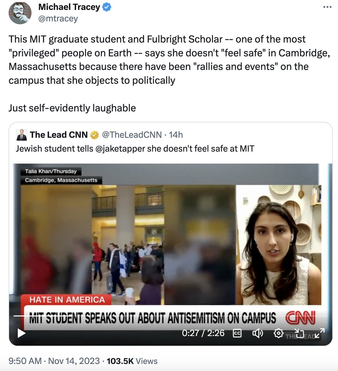 If this extremely privileged person were a member of literally any other  minority group selling this self-regarding victimhood narrative, she'd be  the target of endless mockery and scorn from many on the, image size:1095x1200