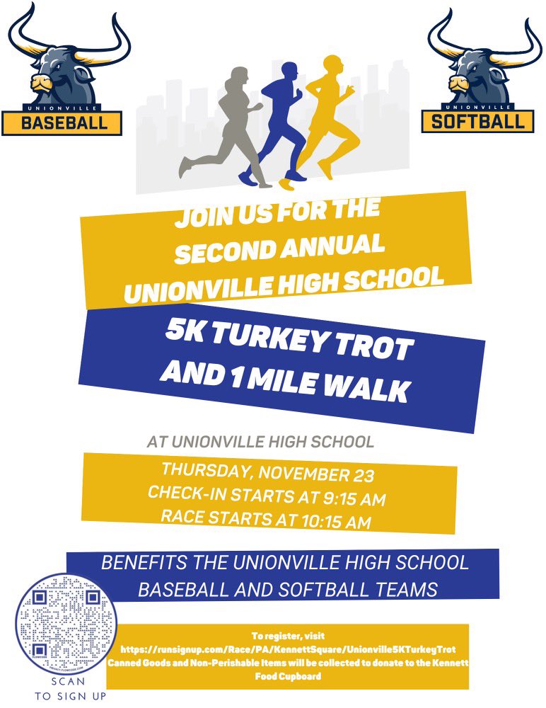 We are almost week out from the Trot!  There is still time to register. Hoping to see everyone there!

runsignup.com/Race/PA/Kennet…