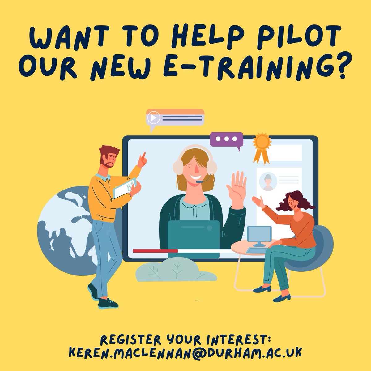 We have started developing our new e-training resource on autism and sensory-inclusion and we are looking for businesses/organisations who would be interested in supporting the development and piloting of this tool. Register your interest: keren.maclennan@durham.ac.uk #autism