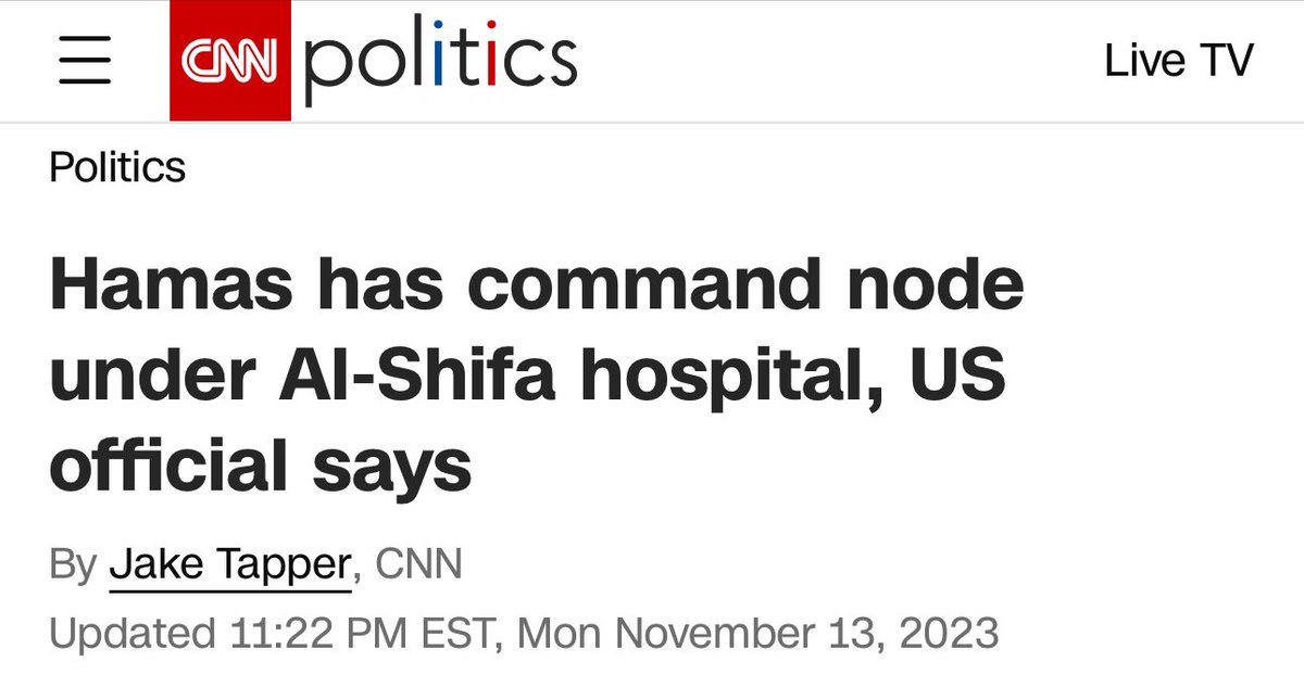 Imagine defending a terrorist organization that has absolutely no respect for human life and that does not hesitate to sacrifice children to advance a genocide cause. Oh wait.. #Hamas #AlShifa #Israel #terrorism amp.cnn.com/cnn/2023/11/13…