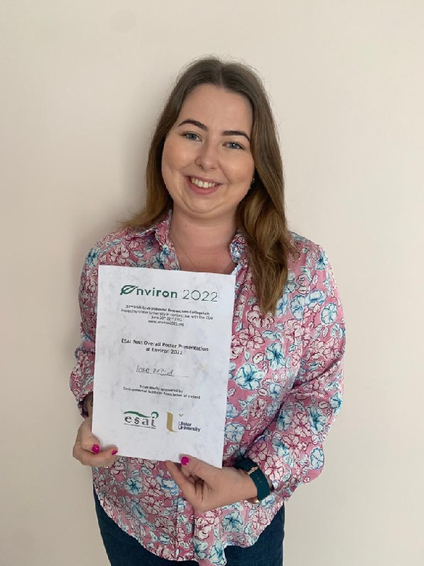 Chem_Lab_ATU's tweet photo. Congratulations to Laura McDaid on winning the award for "Best overall student poster" and Padraig McDonagh for "Best analytical chemistry poster". https://t.co/421dNHesb3