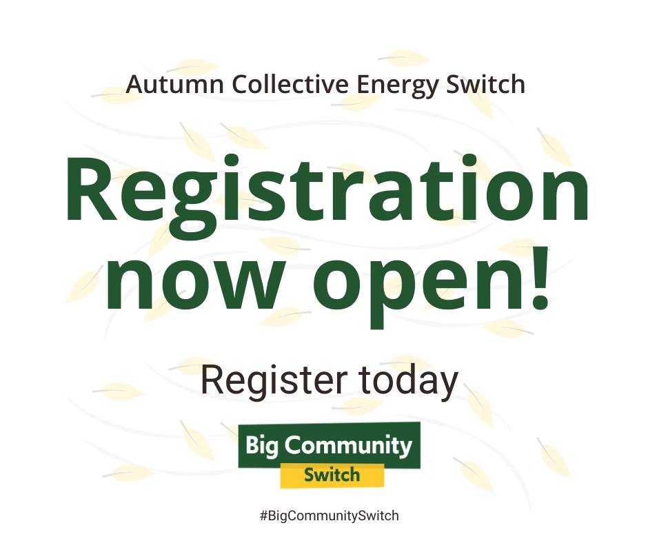 💷 Want to save money on your energy bills? 

⚡ The Big Community Switch helps residents switch energy suppliers, move to a renewable electricity tariff and save money.

📌Register before 9 January for free and without obligation: sandwell.gov.uk/energyswitch

#SupportingSandwell
