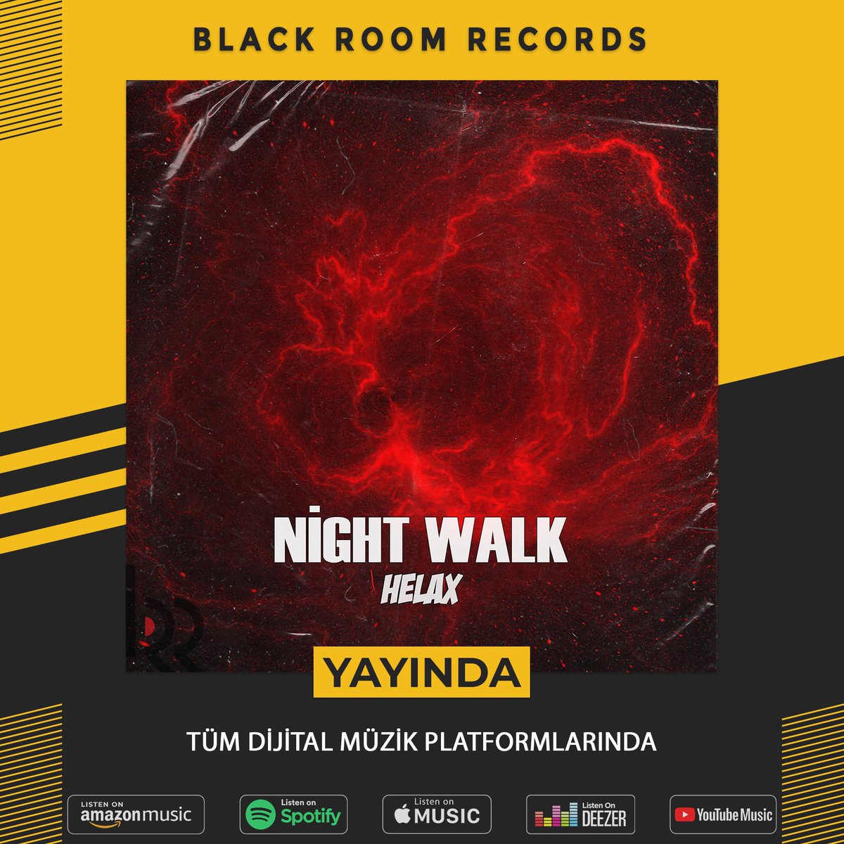 BlackRoomRecrds's tweet photo. HELAX’ın Yeni Teklisi “Night Walk” Black Room Records İmzasıyla Tüm Dijital Müzik Platformlarında Yayında!
@BlackRoomRecrds https://t.co/7WakqKIDvL