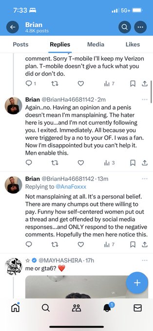 1 pic. This morning I’m blocking a @BrianHa46681142. I’m used to getting random haters, but this guy