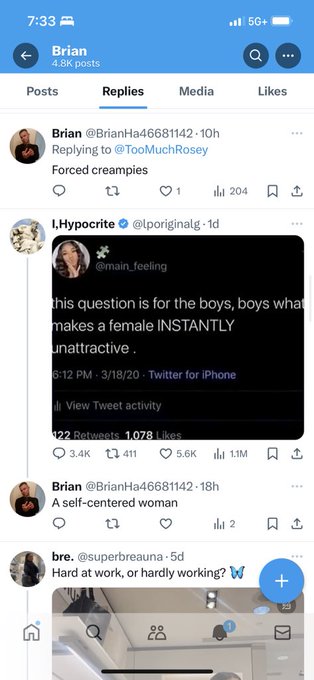 3 pic. This morning I’m blocking a @BrianHa46681142. I’m used to getting random haters, but this guy