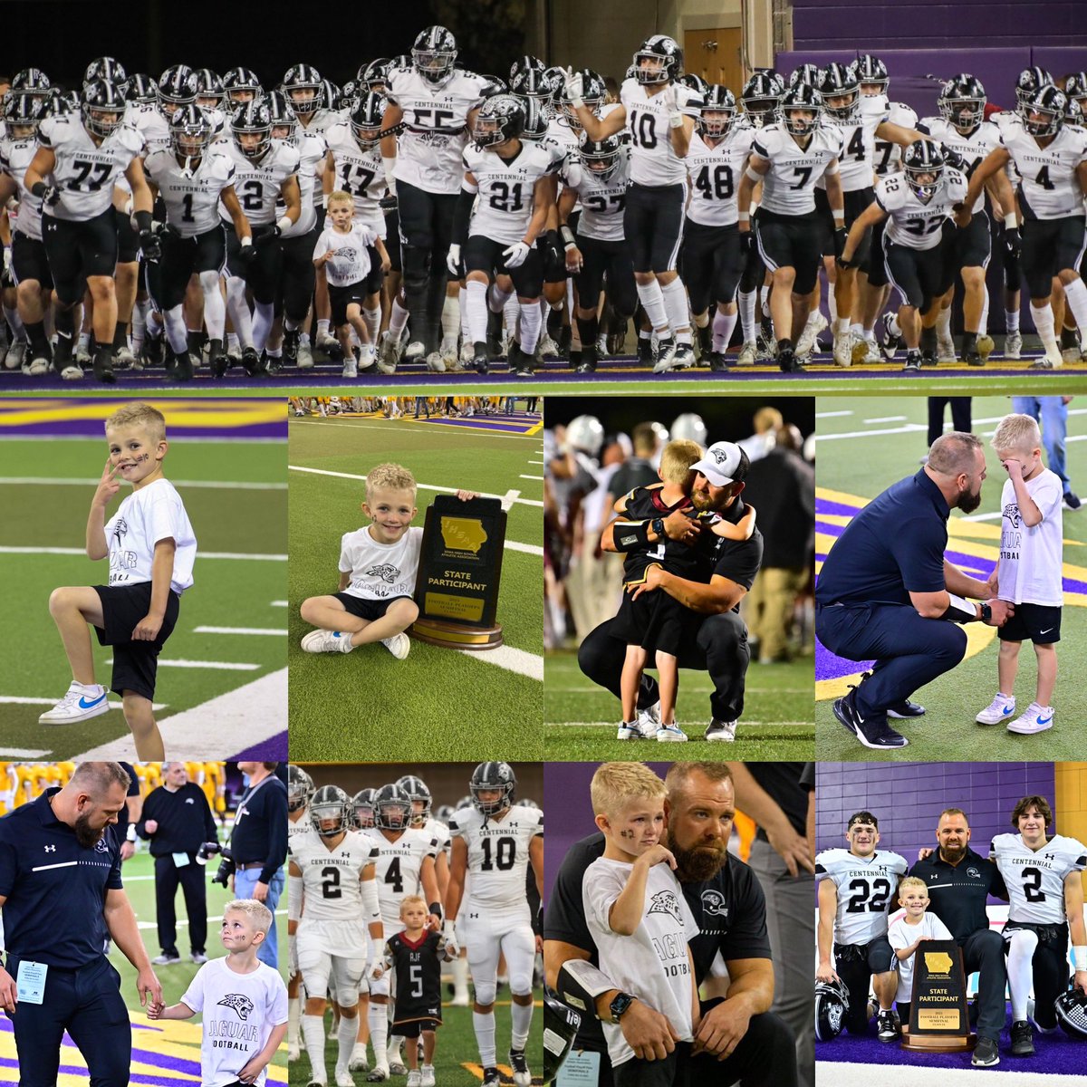 Kaeson lives and breathes football. You guys don’t understand how much he looks up to ya’ll. Every moment he’s watching and learning from what you do. Tears from the losses and smiles from the wins, he’s your biggest fan. Seniors, Kaeson wants to thank you for letting him run you