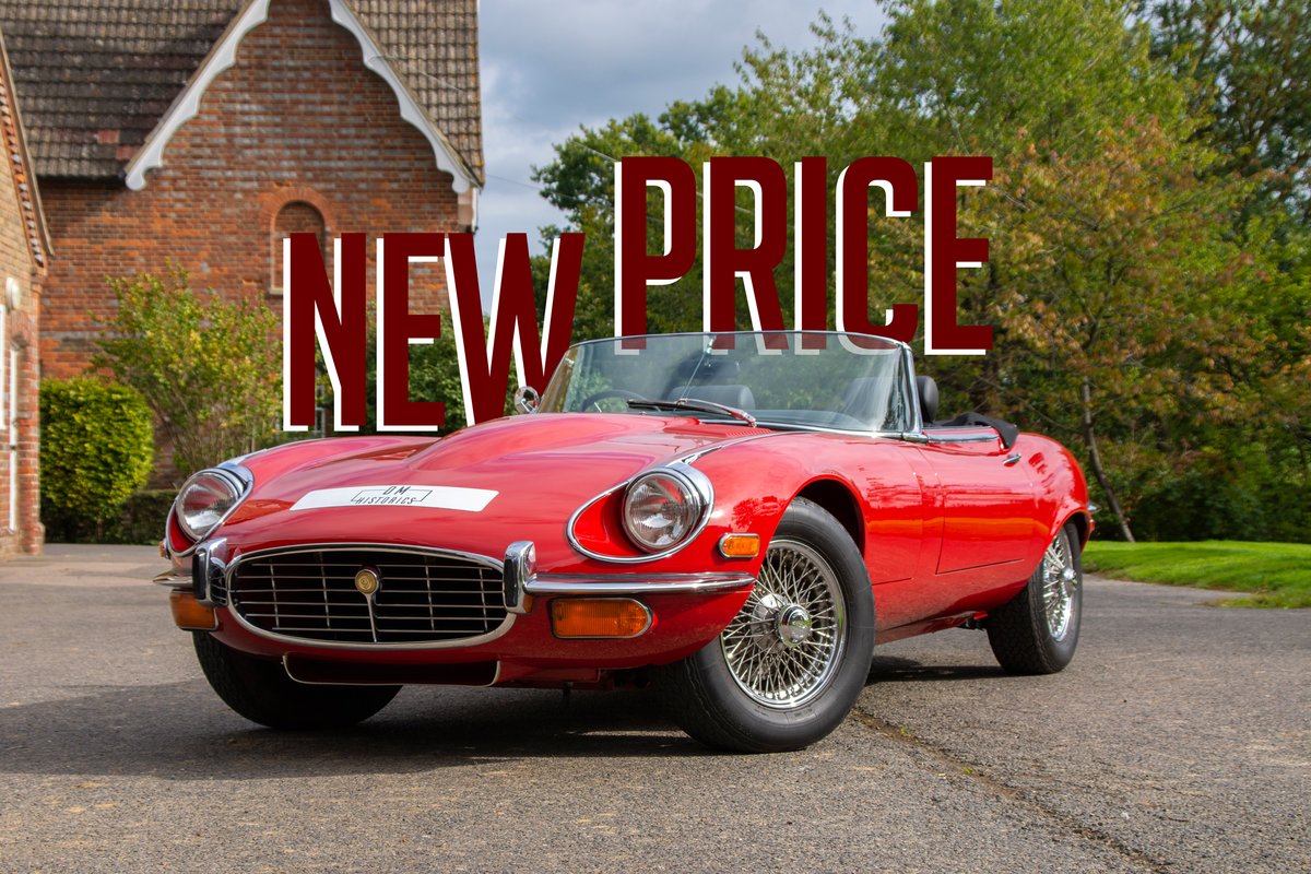DmHistorics's tweet photo. A fantastic original right-hand drive, restored and uprated V12 Roadster, approved for sale by @etype_uk and now is offered at a reduced price! Learn more by visiting our showroom today. Click Here: https://t.co/1Ie4YzPXC3 https://t.co/XPlz8757bg