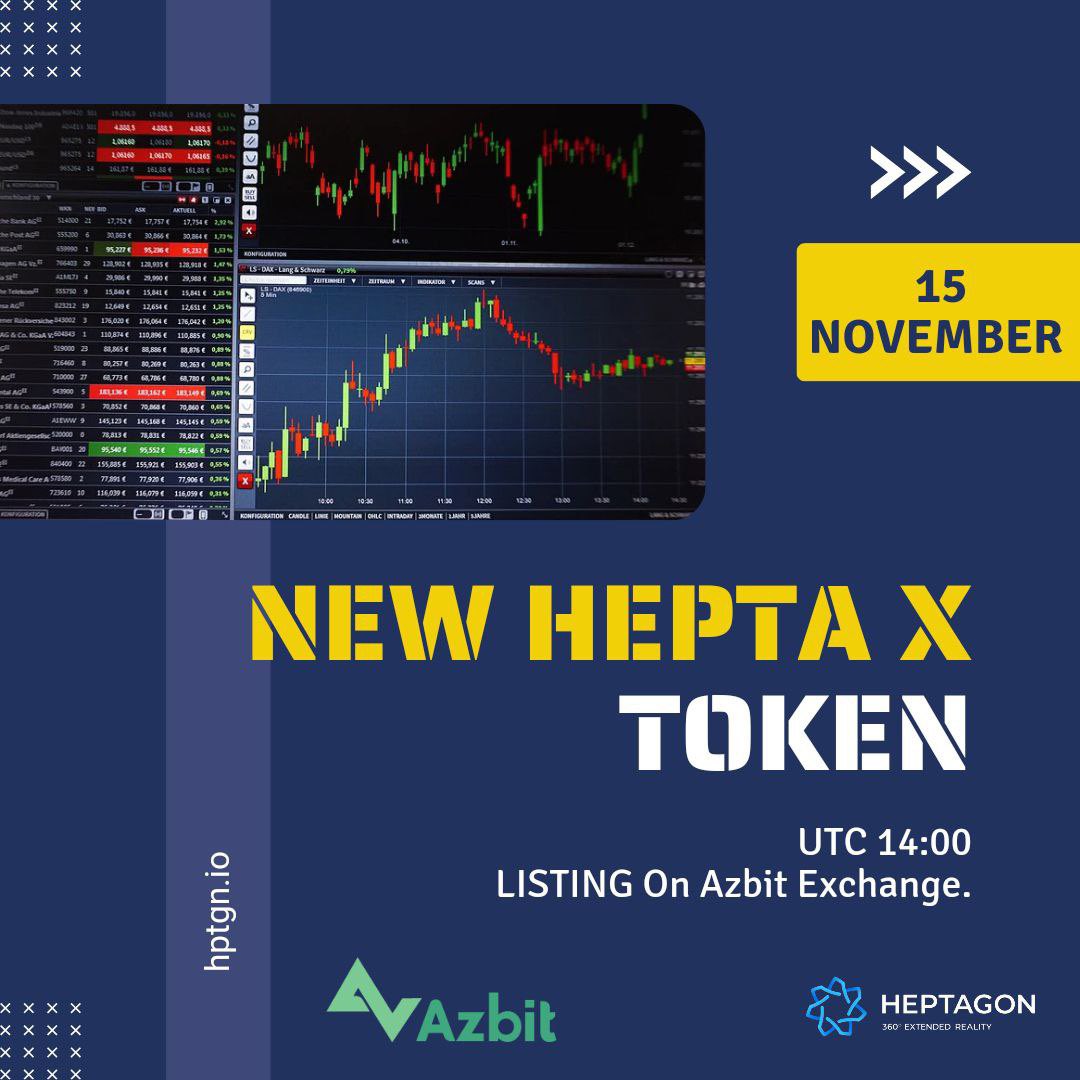Heptagon (@heptagoncorp) on Twitter photo Are you ready for the future with #HeptaX token? We are listed on <a href="/azbit_news/">azbit.news</a> exchange. #Heptagon will offer you the joy of sports in the #Metaverse universe.Enjoy watching sports wherever you want.Keep this name in mind and follow us. 
#crypto #cryptocurrency #nft #BTC #Binance Are you ready for the future with #HeptaX token? We are listed on <a href="/azbit_news/">azbit.news</a> exchange. #Heptagon will offer you the joy of sports in the #Metaverse universe.Enjoy watching sports wherever you want.Keep this name in mind and follow us. 
#crypto #cryptocurrency #nft #BTC #Binance