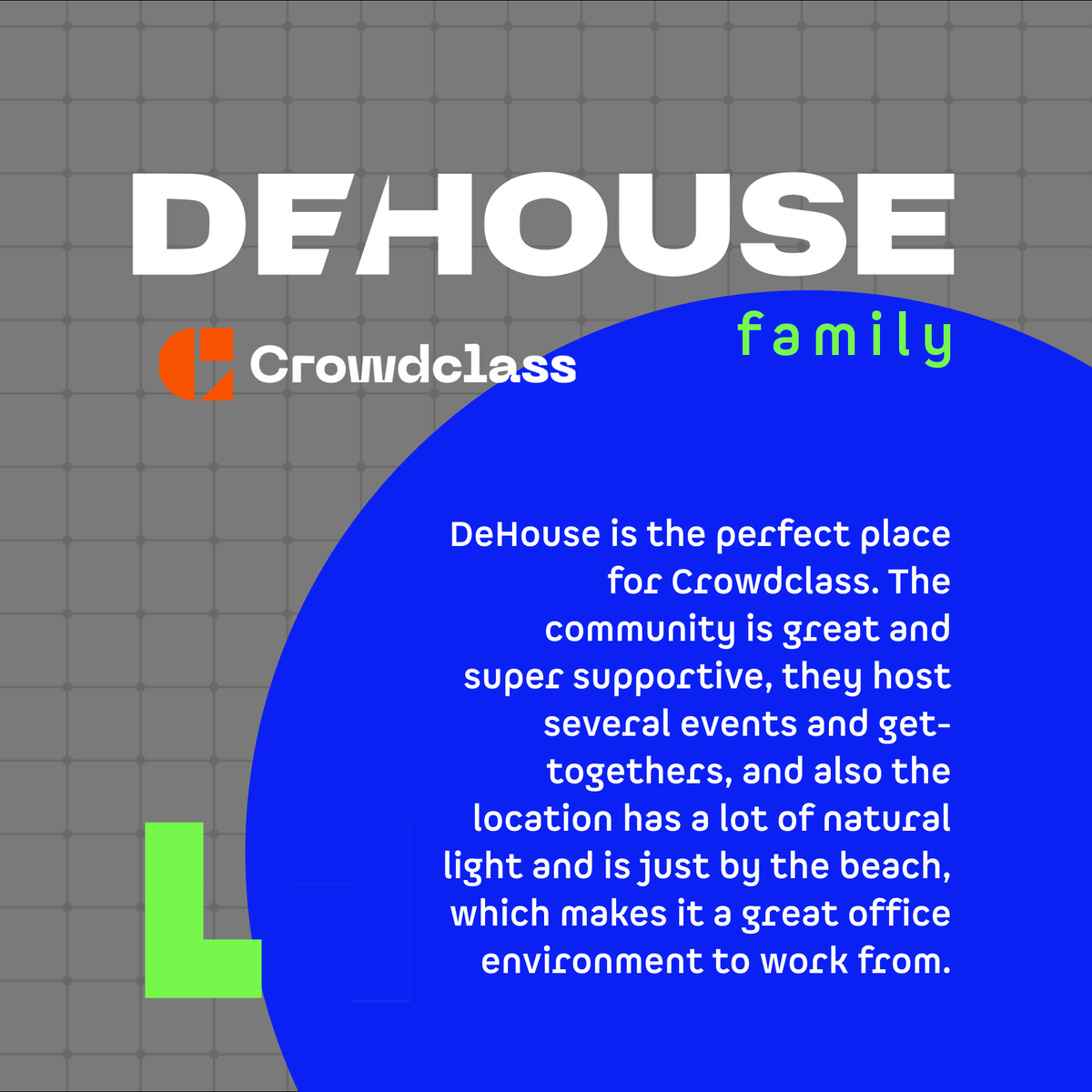 dhworkspaces's tweet photo. Check out the testimonial from Filipe Pereira from @crowdclass about us! Scrool left 👉
Crowdclass is an NFT-powered membership platform for brands, communities, and creators. 💙 Thank you so much for be part of the family!!
#coworkingporto #crowdclass https://t.co/CijsFhbbRj
