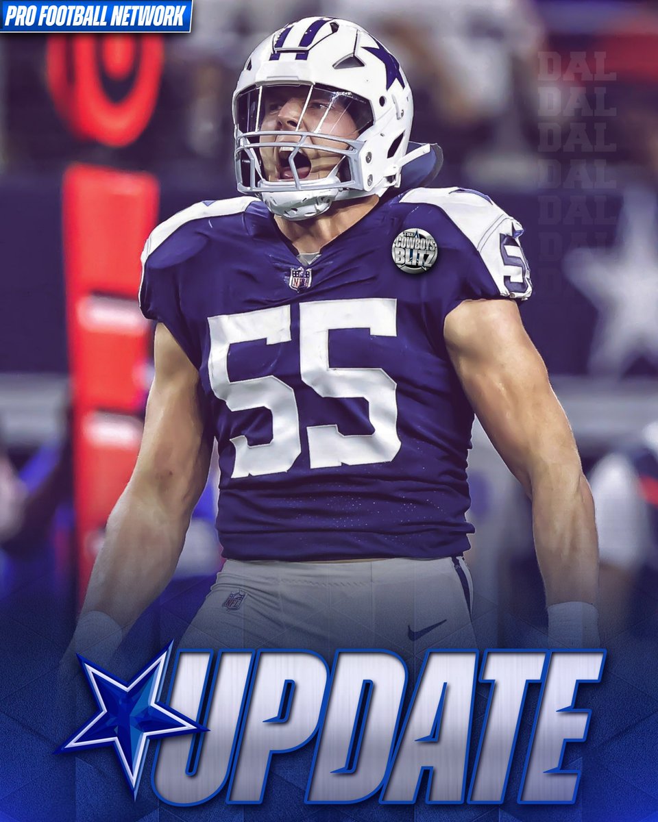 TheCowboysNet's tweet photo. Cowboys Owner/GM Jerry Jones confirms LB Leighton Vander Esch’s season is over due to a neck injury. Jones was not sure how it will impact Vander Esch’s ability to play again in the future ✭ #dallascowboys https://t.co/aXO6yTX6Dz