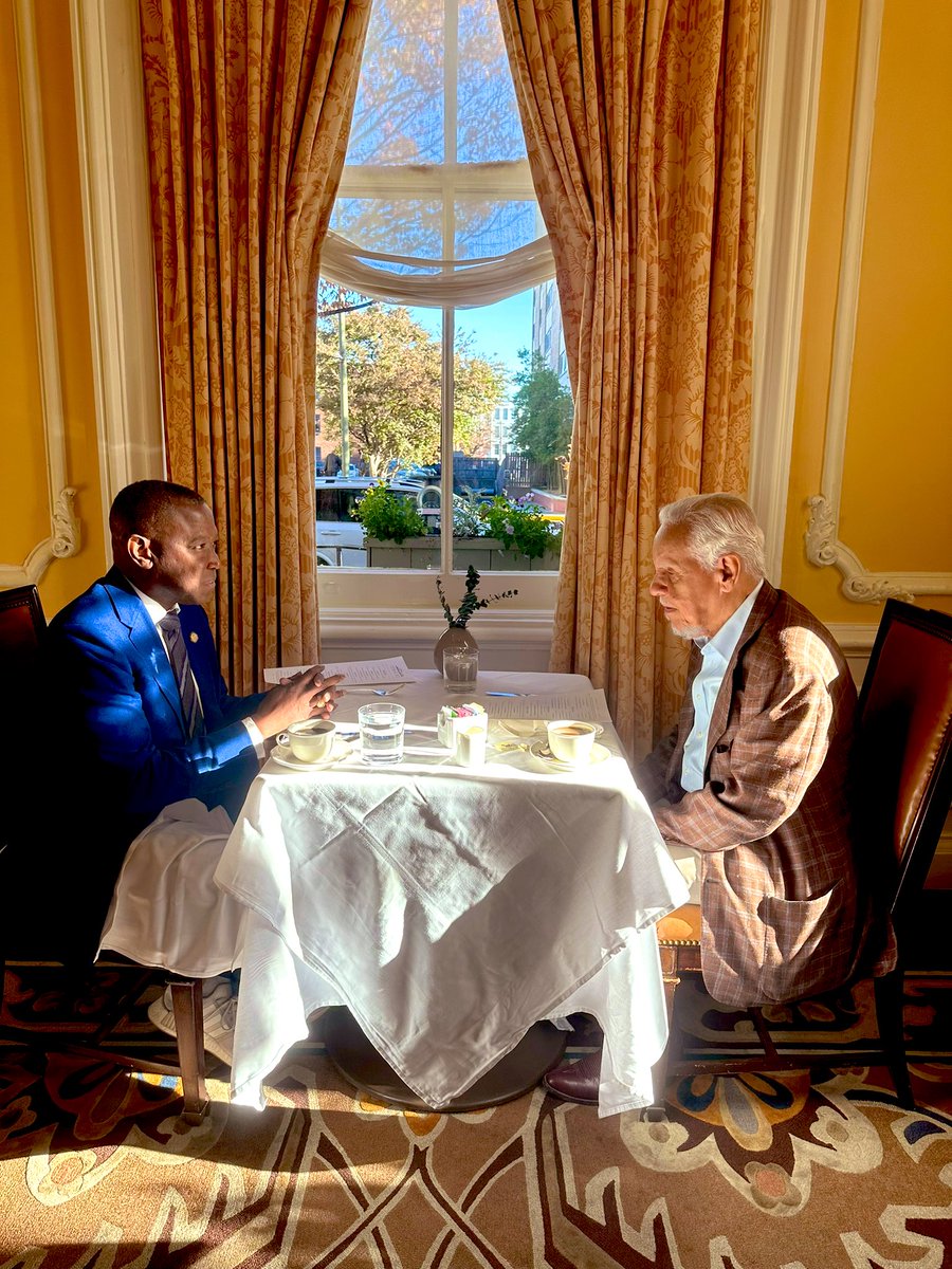 Had an incredible breakfast with the Godfather of Virginia politics, Governor Doug Wilder. His wisdom is as rich as his history.