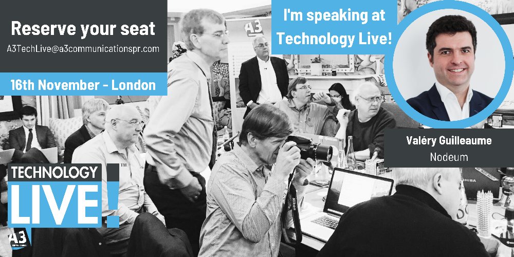 Nodeum will showcase at Technology Live ! London November 16th 2023. We are excited to present our latest updates and new technologies to a group of technical journalists, bloggers and analysts.