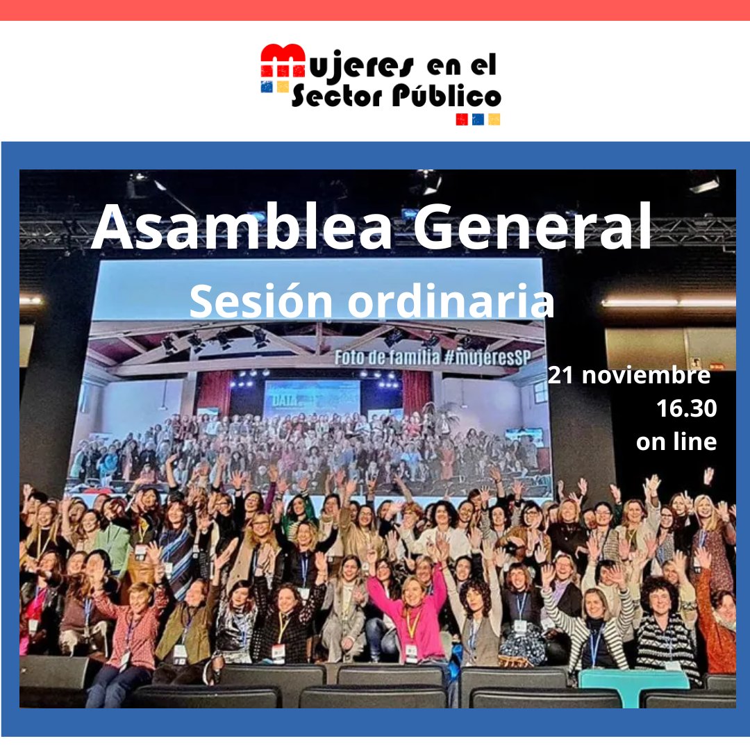 MujeresSP's tweet photo. #Solosocias #mujeresSP
#SaveTheDate 
ASAMBLEA GENERAL DE LA ASOCIACIÓN
🗓️21 noviembre
⏰16.30
👉on line
➕info en tu email

🔗https://t.co/P54QICtxIk https://t.co/MhZHmyxKpj