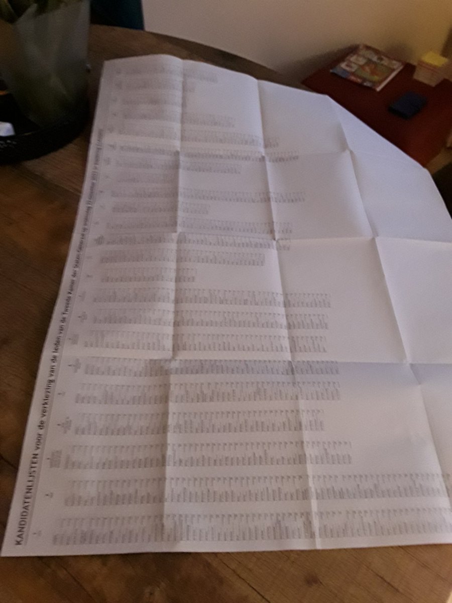 Nog even en we krijgen een behangrol als kandidatenlijst.