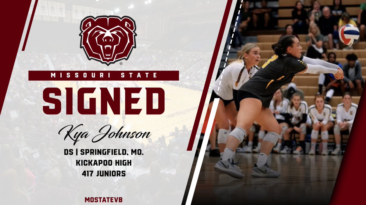 🚨 NEW BEAR ALERT 🚨

Kya Johnson is staying home in the 417! Welcome to MoState! 🐻|🏐