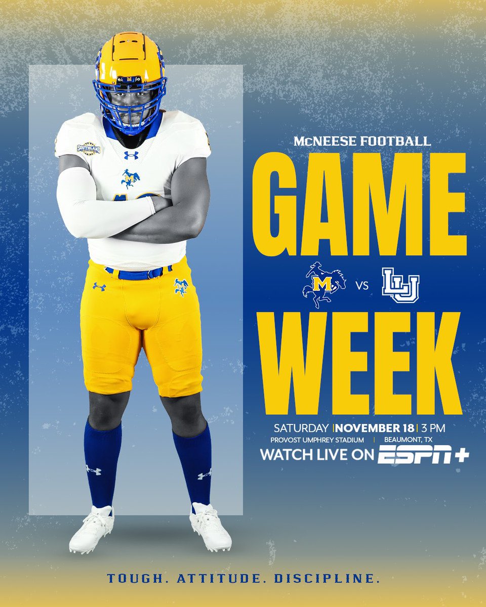 McNeeseFB's tweet photo. The last ride🤠

#GeauxPokes | #TAD https://t.co/jjQarmcjzE