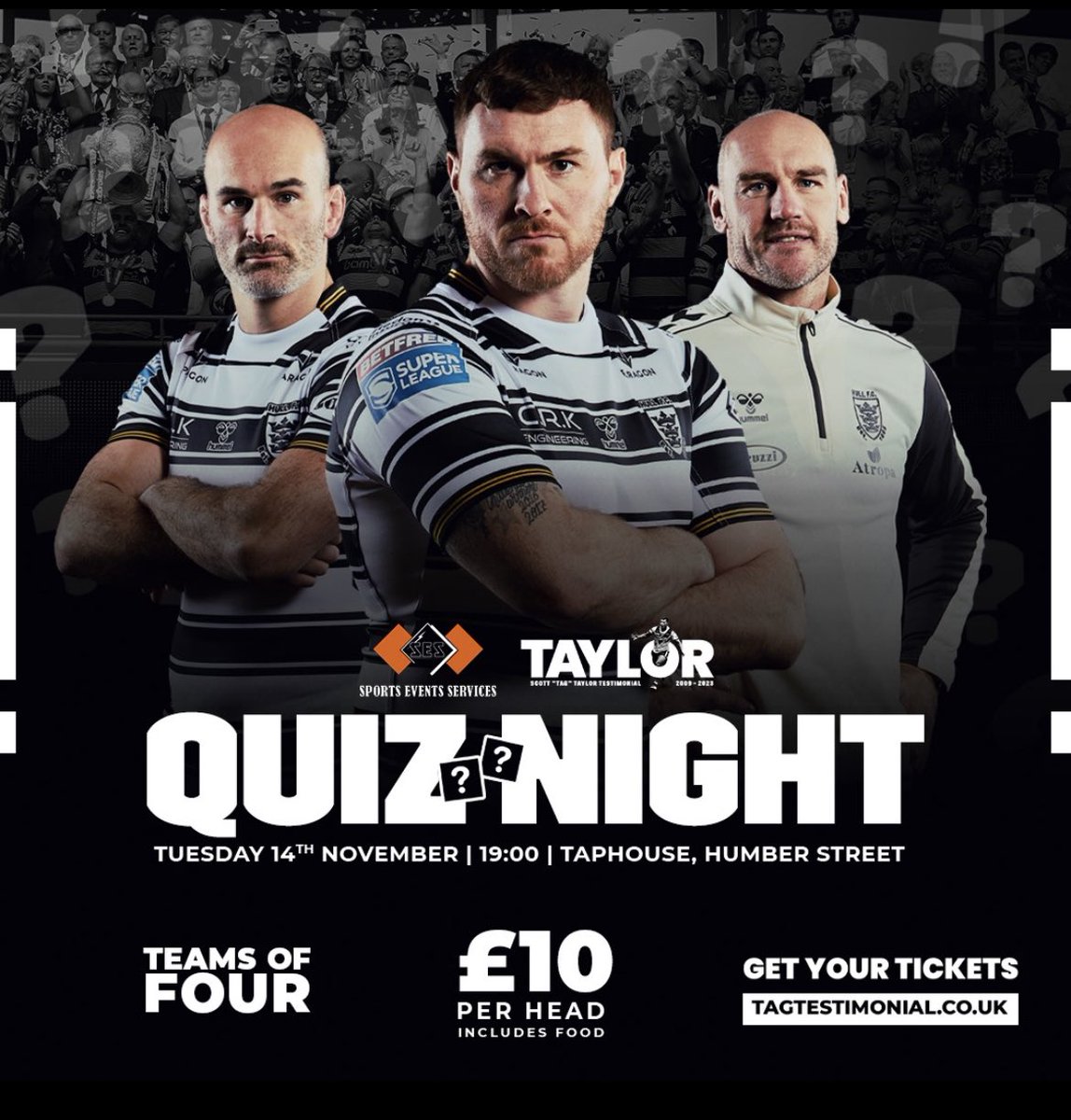 There are still some tables left for tonights @ScottTagTaylor Quiz night 7pm start @taphousehull