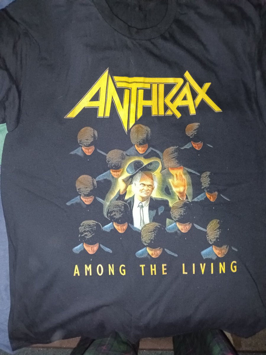 New shirt day #anthrax #amongtheliving #classicalbums #metal #thrashmetal