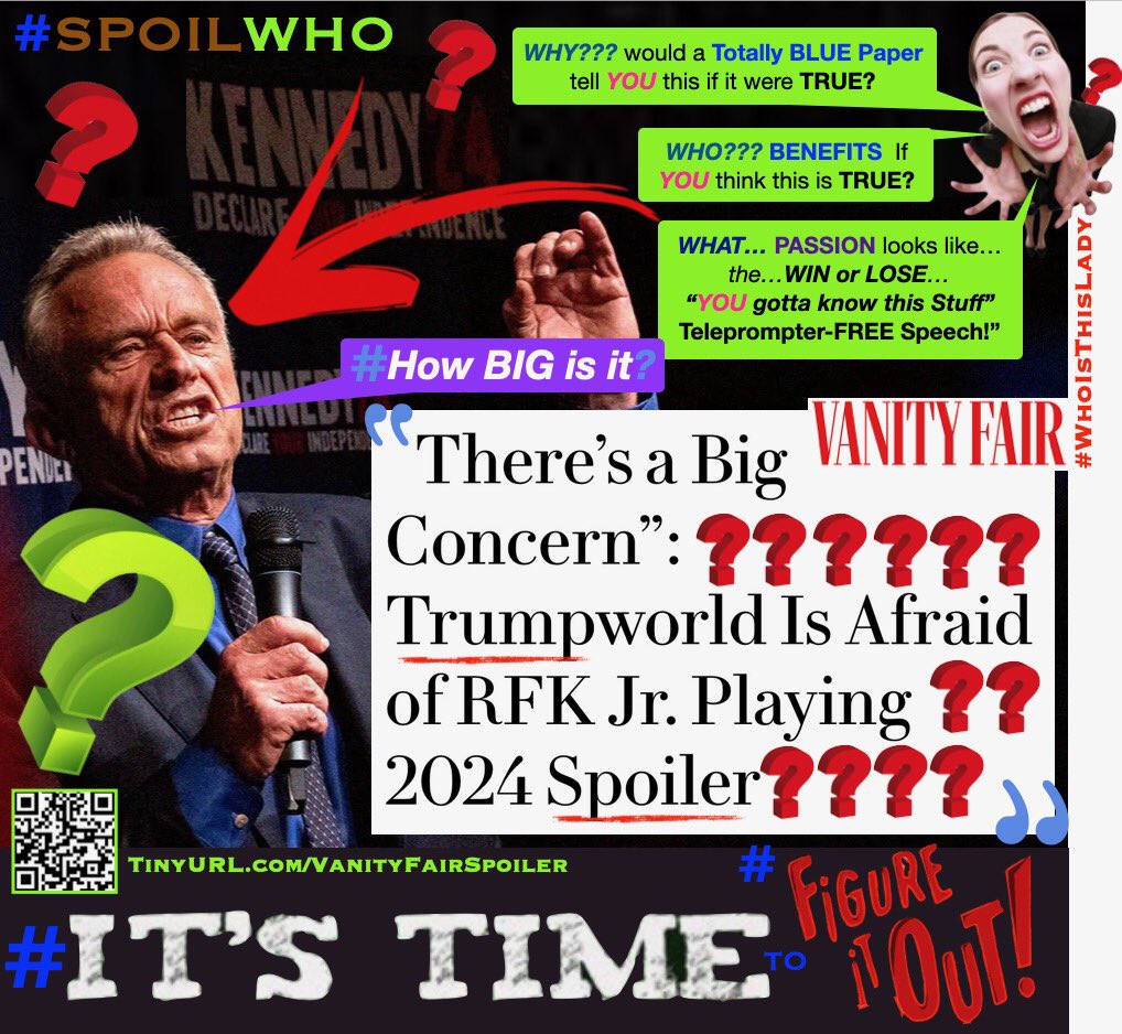 TannersDad's tweet image. #SpoilWho ??? It’s time to figure it out? #HowBigIsIt #FIgureItOut #ItsTime #RFK Bigger #BETTERwithBOBBY
