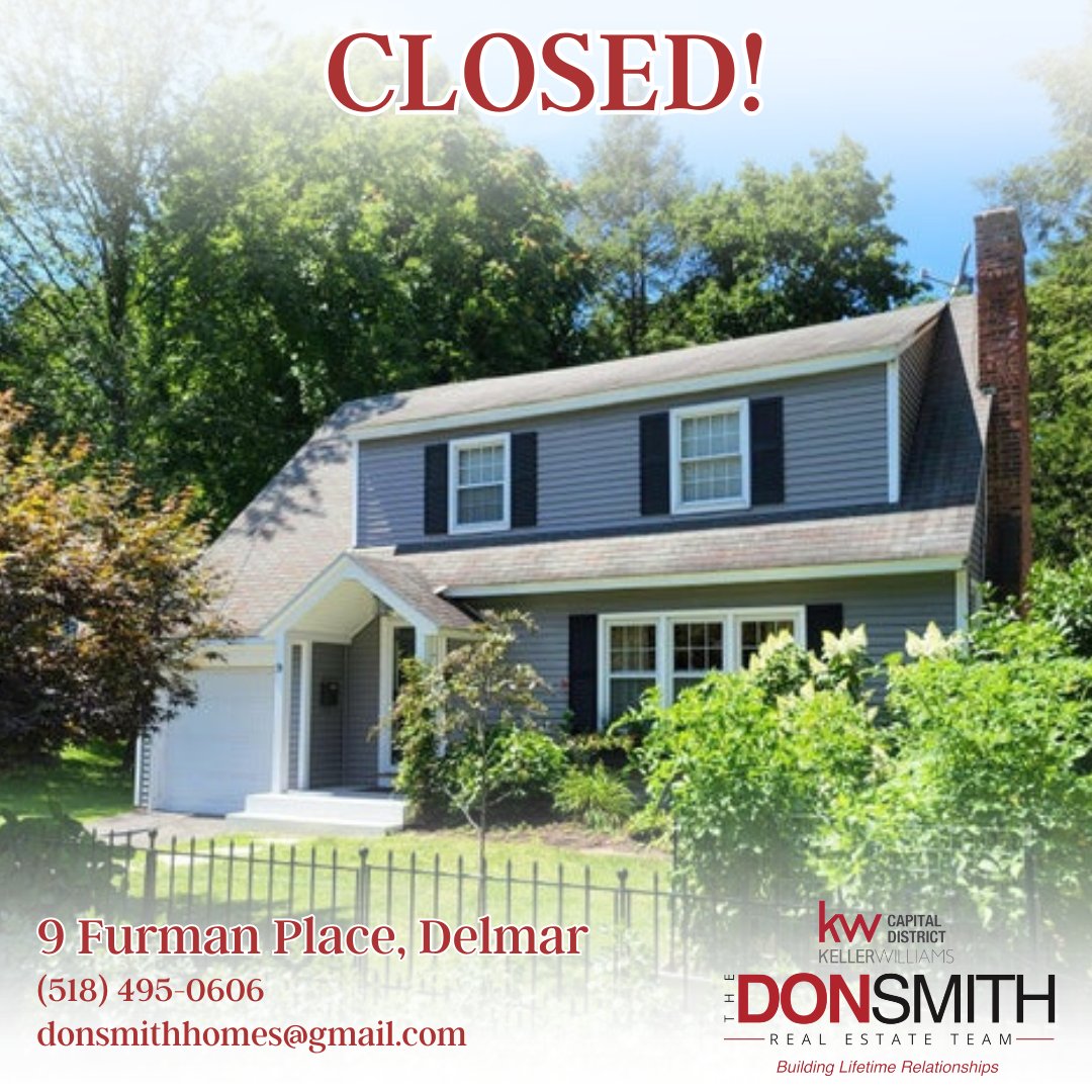 Congrats to this wonderful family who recently became capital region residents. Welcome to Delmar!

#TheDonSmithRealEstateTeam
#SeeSoldSignsSooner
#KellerWilliams
#KW
#HappyBuyer
#Closed
#Bethlehem
#Delmar
#MultipleOffers