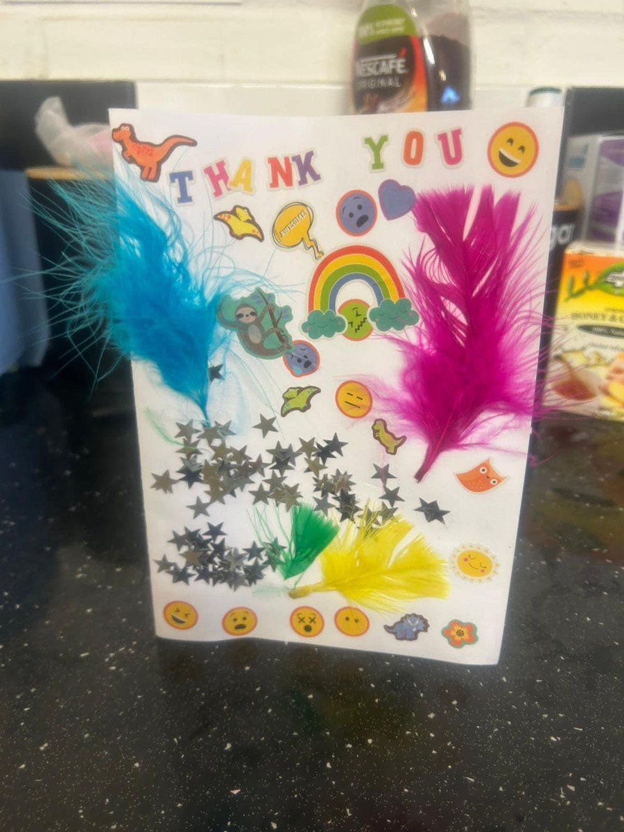 rgoachairman's tweet photo. This is so special! We received a beautiful card from Joey & Ella & we want to thank you so much as itβs made us all smile. We all think itβs wonderful and you are such very clever children and so very thoughtful! Sending lots of cuddles to Crunchie & you both π #petsforlife https://t.co/hCsR6E3FZU