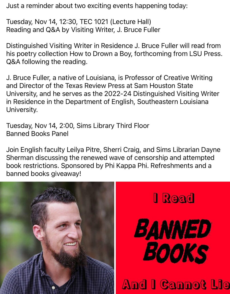 English at Southeastern Louisiana University (@sluenglish) on Twitter photo 