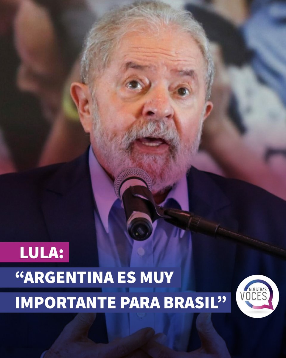 El presidente de Brasil @LulaOficial planteó que la Argentina 'necesita un presidente al que le guste la democracia, el Mercosur y América Latina'. #massa #democracia