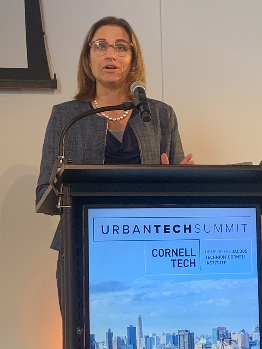 #scny2021 Cornell #UrbanTechSummit on Roosevelt Island. Head of NYSERDA, Doreen Harris, keynotes. ♥️🙌🚁😍🦋