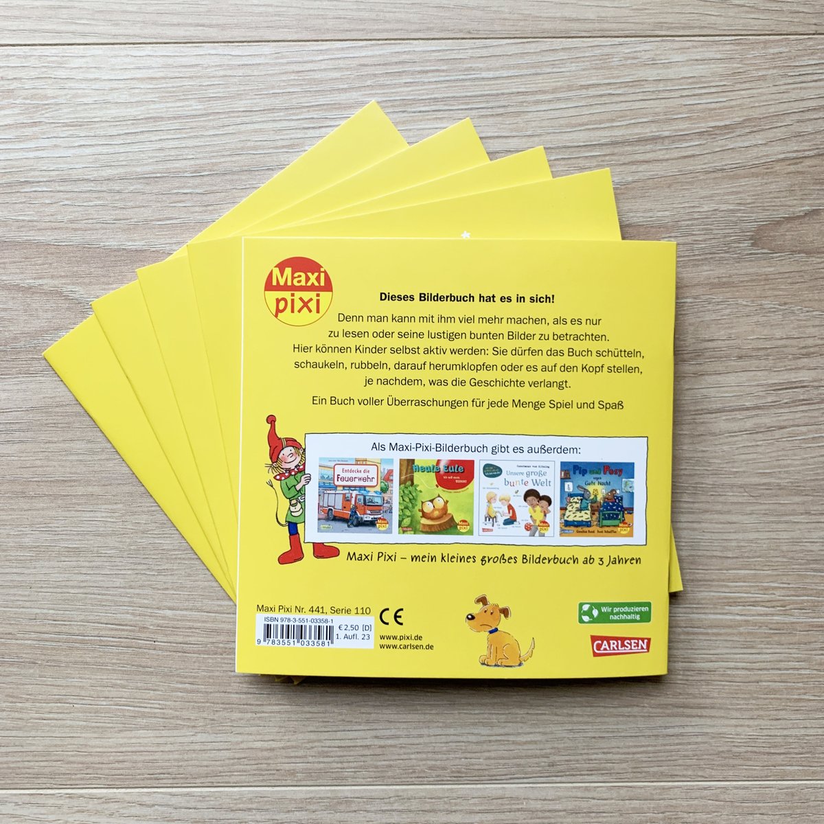 Als Kind hatte ich selbst einige Pixi-Bücher, umso mehr freut es mich, dass es in dieser Reihe nun auch ein Buch von mir gibt, nämlich "Schüttel den Apfelbaum" als Maxi-Pixi-Ausgabe 😊