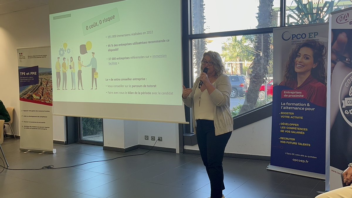 FTravail_06's tweet photo. De nombreuses possibilités, comme l’immersion professionnelle, le POEI, les détections de potentiel ou les MRS permettent de #recruterautrement en ciblant de nouveaux talents.

@ghislaineellena @AlexandraFick #ddets06 #hetis #talentsolutions #recrutement https://t.co/semIadevZu