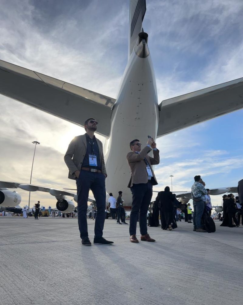AeroLogGroup's tweet photo. had the honor of conversing with Niemtchinow Nicolas, the French Ambassador in UAE 🇫🇷🤝.

Visit our member at booth 660 under the GIFAS pavilion! #AerospaceLogistics https://t.co/OnDhxz0U33