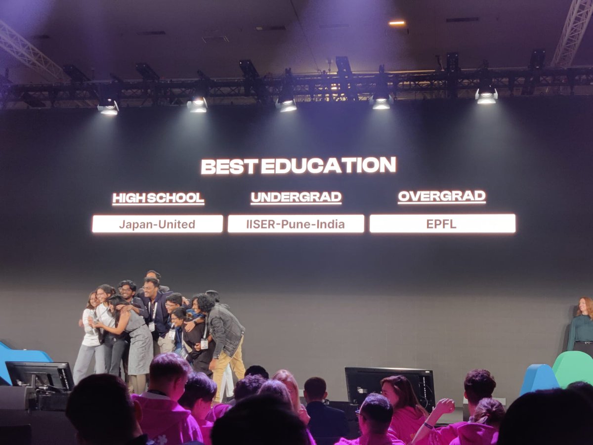 A team of #IISERPune #undergraduate students are among the #TopTen UG teams, won a #GoldMedal, and best education award at UG level at 2023 #iGEM synthetic biology competition! #iGEM2023

#Congratulations and best wishes to the team! 👏👏

Read more here!
iiserpune.ac.in/news/post/amon…