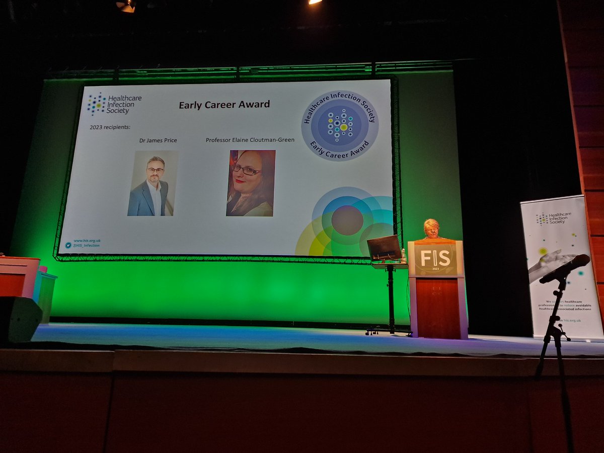 Prof Cloutman-Green🕷 (Girlymicro@mindly.social) (@girlymicro) on Twitter photo Not nervous at all......honest......#FIS2023
Can't believe my good fortune at being awarded an <a href="/HIS_infection/">Healthcare Infection Society</a> Early Career award Not nervous at all......honest......#FIS2023
Can't believe my good fortune at being awarded an <a href="/HIS_infection/">Healthcare Infection Society</a> Early Career award