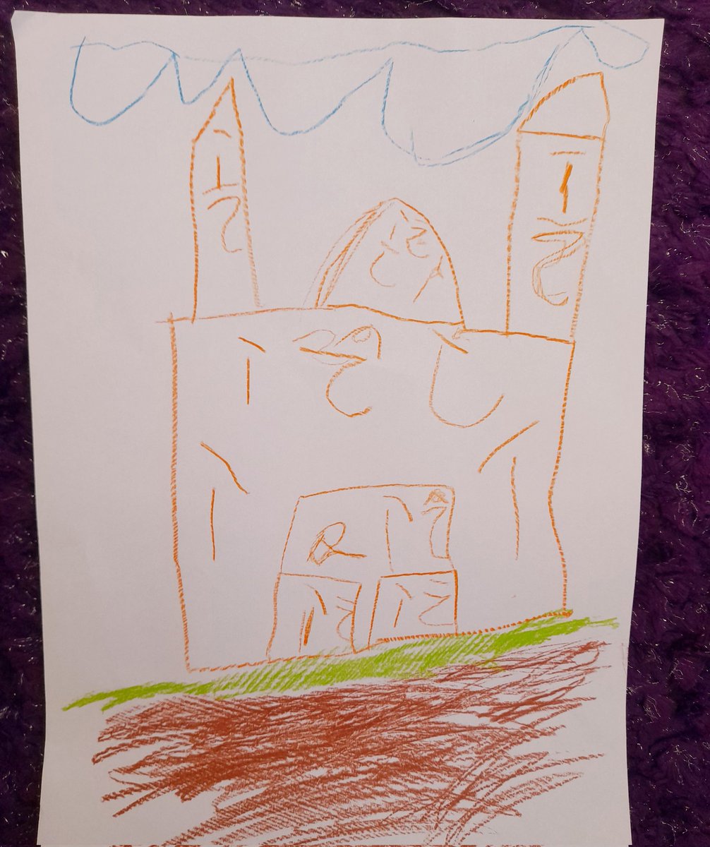 Oğlum Mescid i Nebevi'yi çizip bana sürpriz yapmış. 
#mescidinebevi