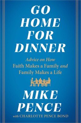 greglaurie's tweet photo. Mike Pence has a new book that releases today that is well worth reading.

When Mike Pence was a young politician, reporters used to ask him: “where do you see yourself in five, ten years?”

Without fail, the former Vice President would reply, “home for dinner.”

This answer was an honest assessment of his priorities. Throughout his career, Pence has been adamant about putting his family first. As he often told his staff, he’d rather lose an election than lose his family. 

Go Home for Dinner is an in-depth, practical guide to balancing the demands of life with the long-term satisfaction that only a commitment to your family can bring. In this personal account, former Vice President Mike Pence champions one of his most deeply held beliefs: that faith makes a family, and family makes a life. And, through straightforward advice and personal storytelling, he shows readers how to do the same.

I’m looking forward to reading it!