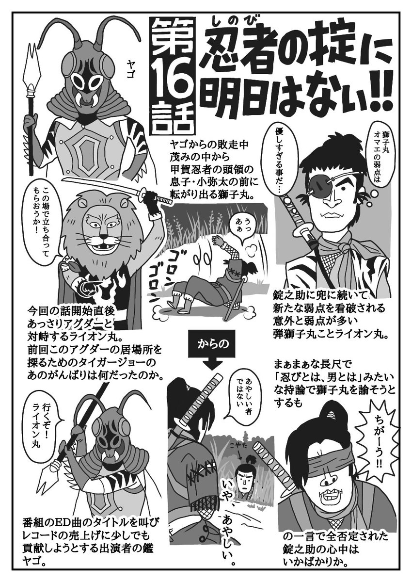 「風雲ライオン丸弾丸視聴日記」
<第16回>
#風雲ライオン丸 #ピー・プロ #ピー・プロダクション