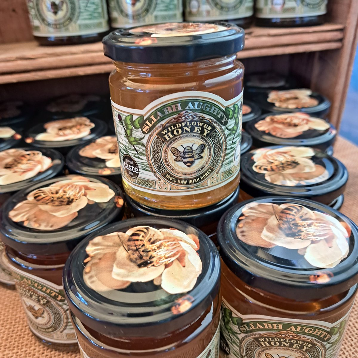 Buzzing with excitement to support local  🐝💛
Dive into the sweetness of Sliabh Aughty Honey &amp; Natural Irish Skincare. 🍯✨ #LocalHoney #SaveTheBees #PollinatorSupport