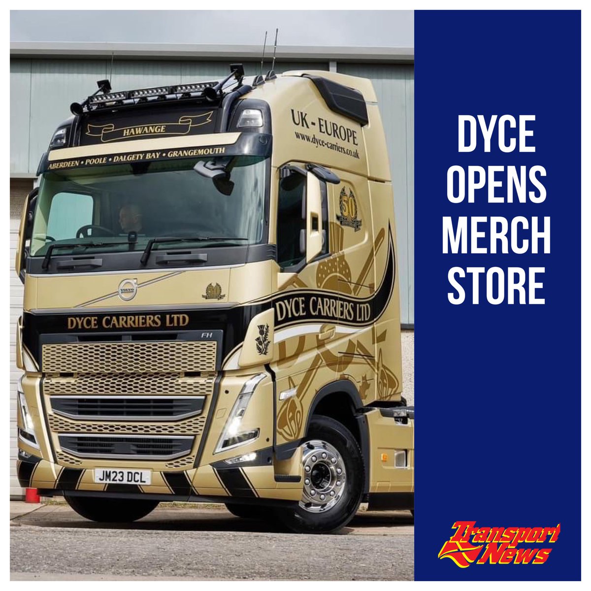 <a href="/DyceCarriersLtd/">Dyce Carriers Ltd</a> has opened a new merchandising store to celebrate their golden anniversary. From its humble beginnings as a small family-run business in Aberdeen, Dyce Carriers is now operating from four strategic bases across the United Kingdom.

🔗 transportnews.co.uk/2023/11/13/dyc…