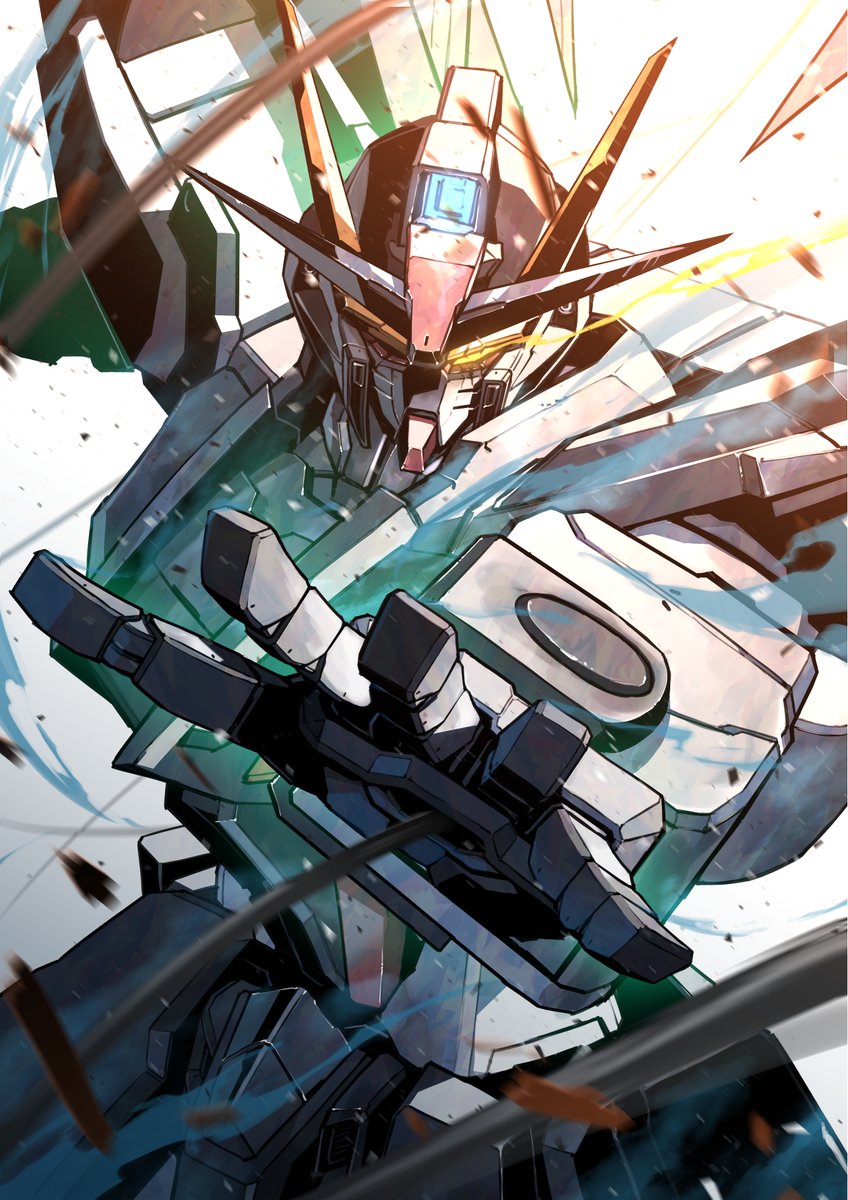 robot mecha no humans weapon solo glowing science fiction  illustration images