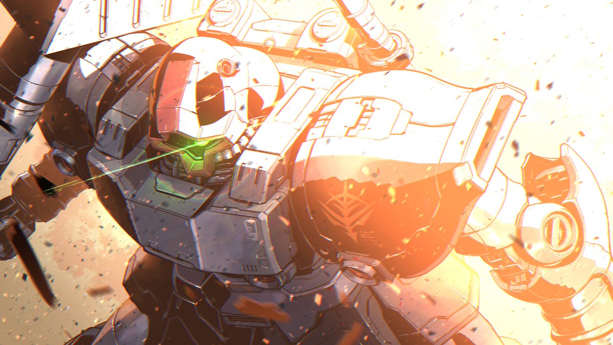 robot mecha no humans weapon solo glowing science fiction  illustration images