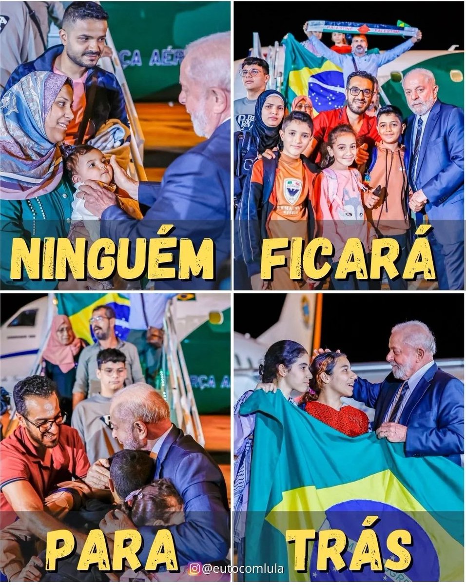 Bem dissemos:
"Ninguém solta a mão de ninguém." Obrigada, presidente Lula! <a href="/LulaOficial/">Lula</a>