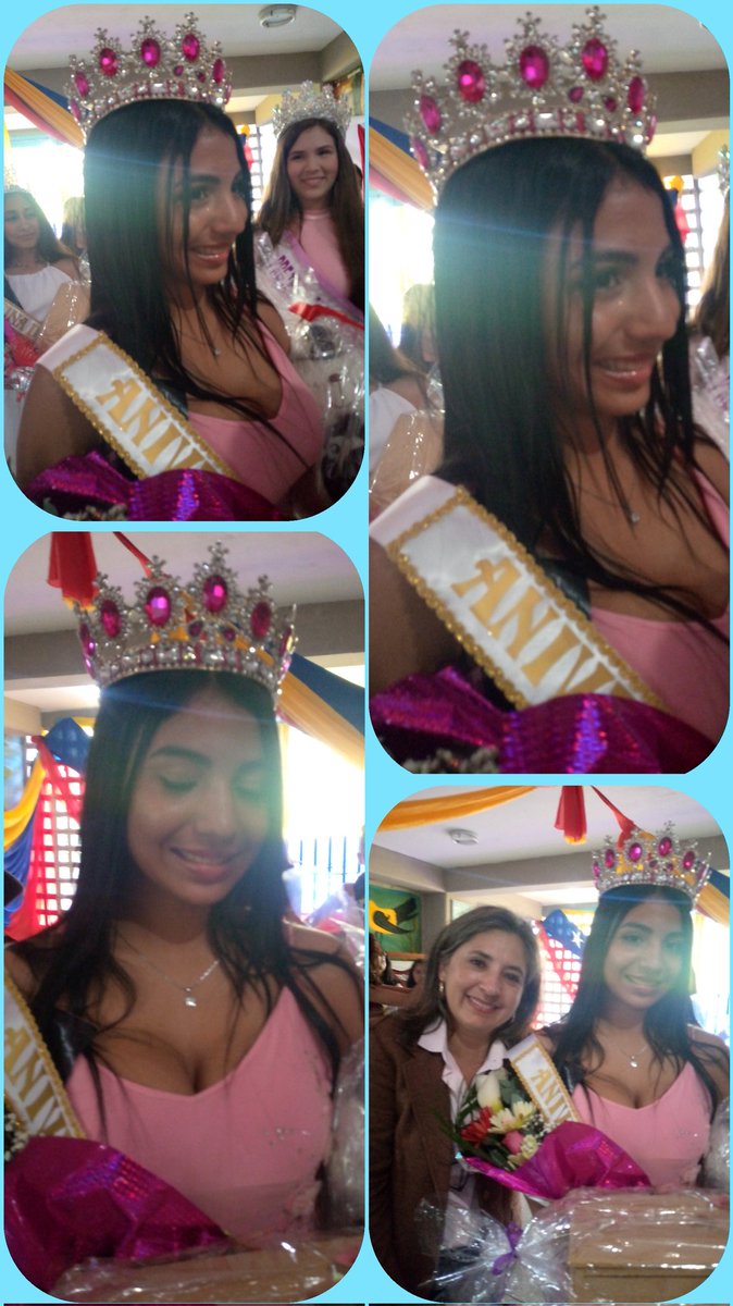 👸ERIKA FLORES, una escultural y aventajada estudiante de 5to. Año en la especialidad de Turismo fue coronada  REINA del 85 ANIVERSARIO  de la Escuela Técnica Alberto Adriani👏🎂